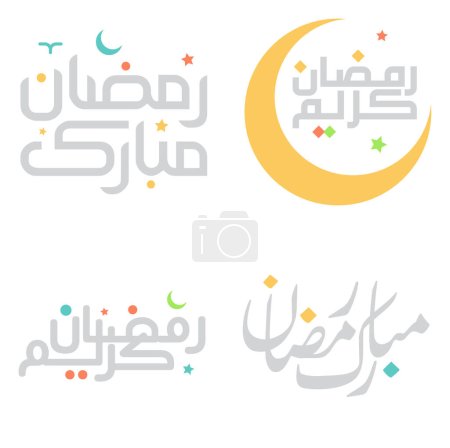 Téléchargez les illustrations : Mois sacré du jeûne : Illustration vectorielle du Ramadan Kareem pour les salutations. - en licence libre de droit
