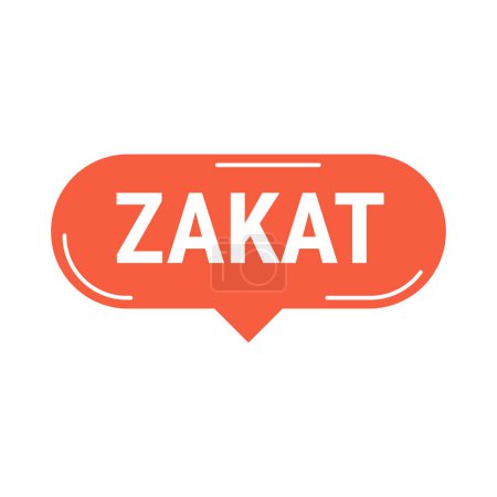 Ilustración de Zakat Explicó Banner de Llamada de Vector Rojo con Información sobre Donar a la Caridad Durante el Ramadán - Imagen libre de derechos