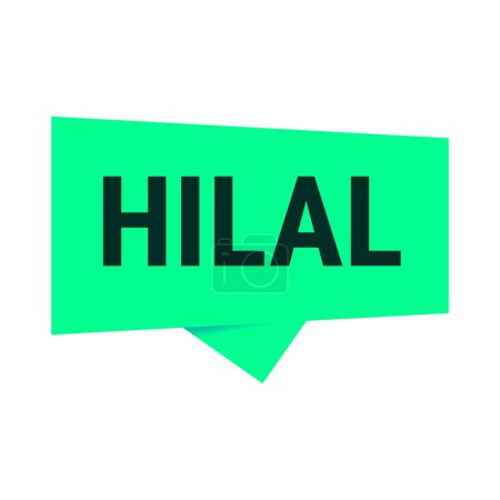 Téléchargez les illustrations : Bannière d'appel vectorielle verte d'observation Hilal avec des informations sur le croissant de lune - en licence libre de droit