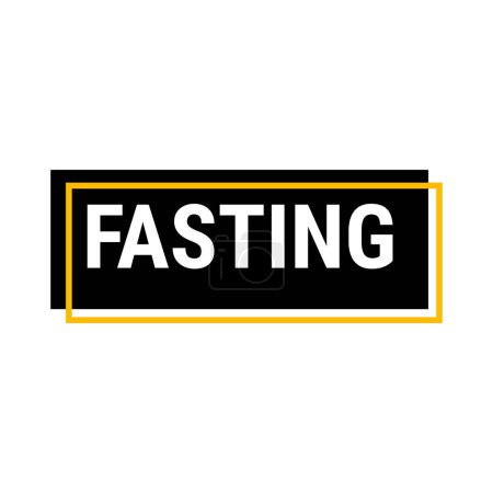 Illustration for Fasting Made Easy Learn the Best Tips and Tricks for Ramadan. Black Vector Callout Banner - Royalty Free Image
