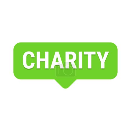 Illustration for Charity and Generosity Green Vector Callout Banner with Reminder to Give During Ramadan - Royalty Free Image