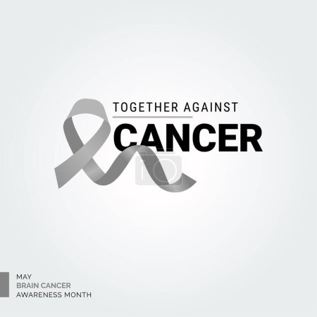 Téléchargez les illustrations : Un fond unifié contre le cancer du cerveau - en licence libre de droit