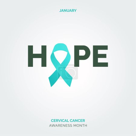 Photo for Cervical Cancer Resilience Illustrated in Vector Background Posters - Royalty Free Image