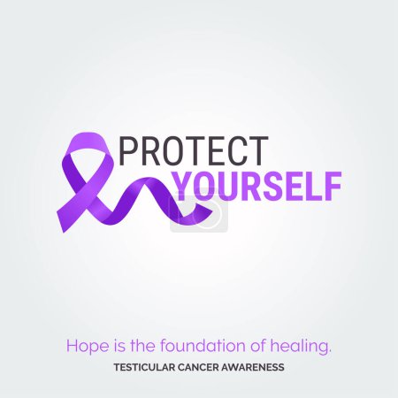 Illustration for Illustrating Hope. Vector Background Testicular Cancer Drive - Royalty Free Image