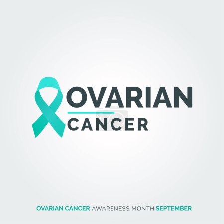 Illustration for Radiate Resilience. Ovarian Cancer Awareness - Royalty Free Image