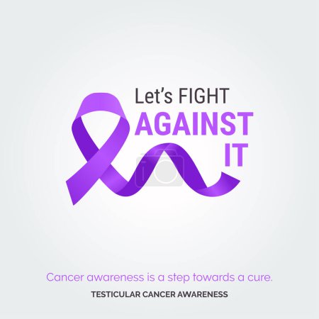 Illustration for Join the Creative Fight. Testicular Health Awareness - Royalty Free Image