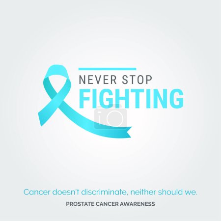 Illustration for Triumph Over Challenges. Vector Background Prostate Cancer Drive - Royalty Free Image