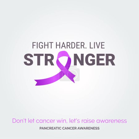 Illustration for Unity for a Cure. Awareness Campaign Pancreatic Health - Royalty Free Image