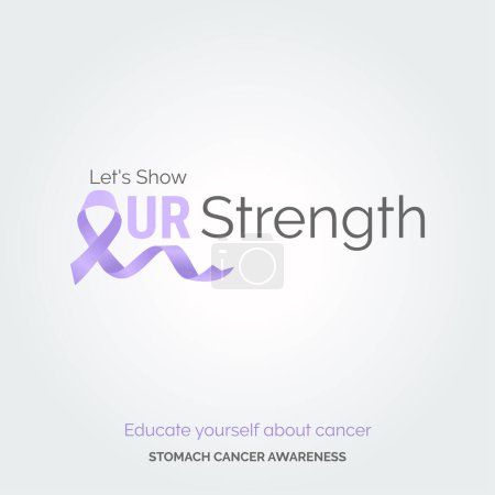 Illustration for Designing Hope. Stomach Cancer Awareness Posters - Royalty Free Image