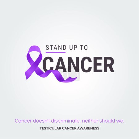 Illustration for Artistry for a Cause. Testicular Cancer Awareness - Royalty Free Image