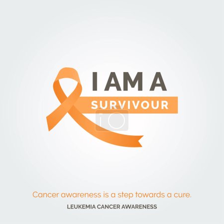 Ilustración de Radiar resiliencia Leucemia Conciencia del cáncer Drive - Imagen libre de derechos