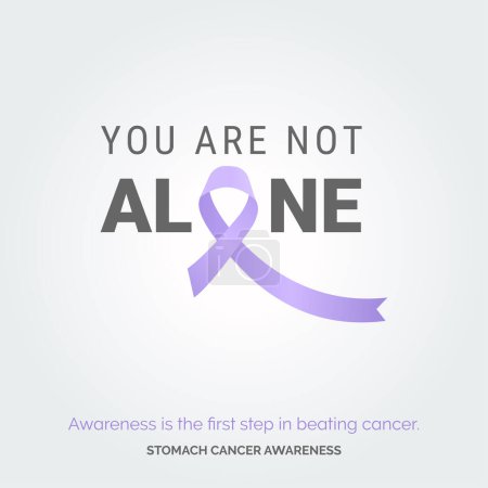 Illustration for Creative Path to Stomach Cancer Awareness. Vector Background Drive - Royalty Free Image