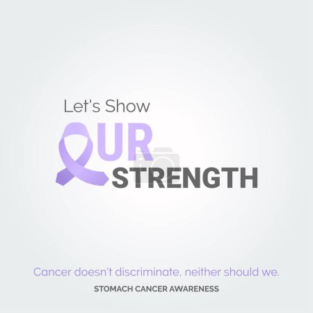Illustration for Inspire Change. Illuminate Lives. Vector Background Stomach Cancer - Royalty Free Image