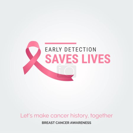 Ilustración de Inspirar el cambio rosa: Diseño de conciencia sobre el cáncer de mama - Imagen libre de derechos