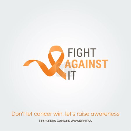 Ilustración de Unirse por una causa Información sobre el vector Leucemia Cancer Awareness - Imagen libre de derechos