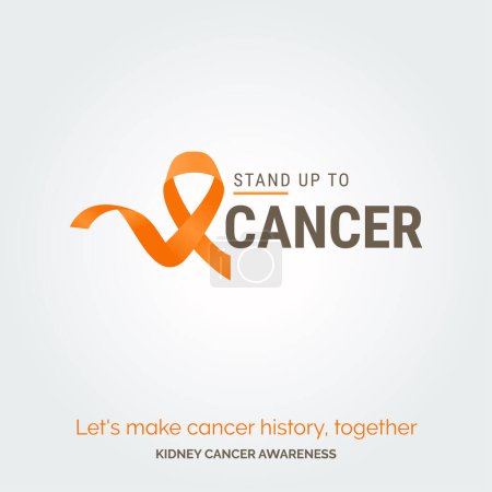 Illustration for Raising Hope. Brushing Away Cancer Kidney Health - Royalty Free Image