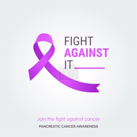Illustration for Shine Light on Pancreatic Resilience. Awareness Posters - Royalty Free Image