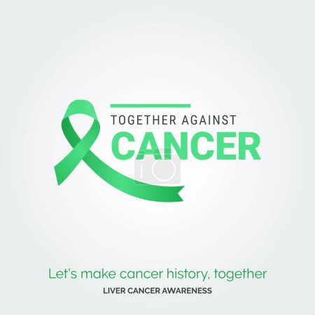 Illustration for Unite for a Cause. Vector Background Liver Cancer Awareness - Royalty Free Image