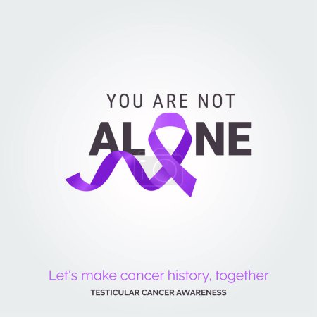 Illustration for Radiate Resilience. Testicular Cancer Awareness Drive - Royalty Free Image
