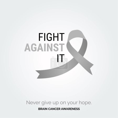 Illustration for Unity for a Cure Brain Cancer Awareness - Royalty Free Image