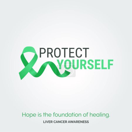 Illustration for Illustrating Hope. Vector Background Liver Cancer - Royalty Free Image