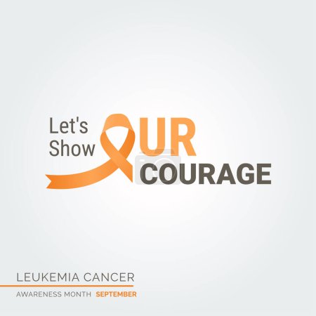 Illustration for Empowering Hope Leukemia Cancer Awareness - Royalty Free Image