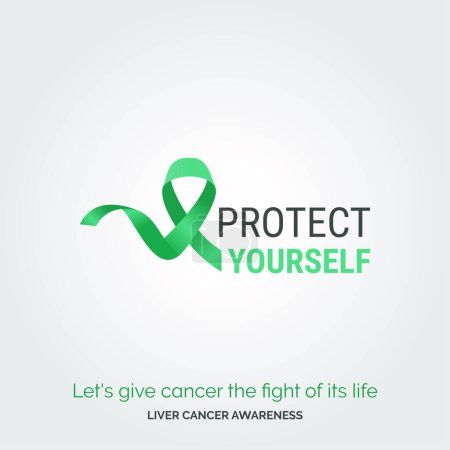 Illustration for Radiate Awareness. Liver Health Campaign Posters - Royalty Free Image
