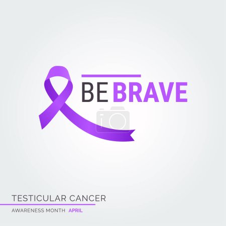 Illustration for Hope Shines Brightest. Testicular Health Awareness - Royalty Free Image