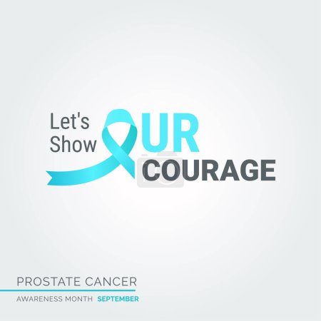 Illustration for Empowering Hope. Prostate Cancer Awareness - Royalty Free Image
