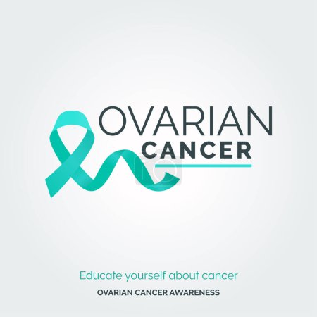 Illustration for Shine Light on Ovarian Health. Awareness Posters - Royalty Free Image