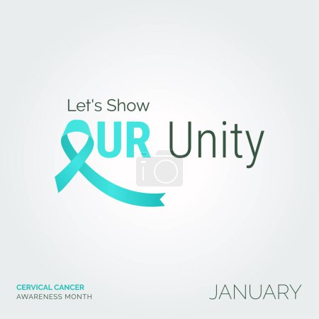 Ilustración de Triumph Over Cervical Cancer Challenges with Vector Background Posters - Imagen libre de derechos