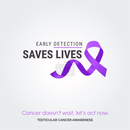 Ilustración de Artistry for a Cause. Carteles de sensibilización sobre el cáncer testicular - Imagen libre de derechos