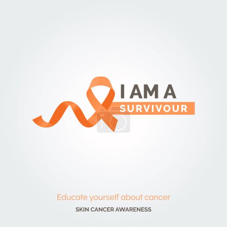 Illustration for Creative Path to Skin Cancer Awareness. Vector Background Drive - Royalty Free Image