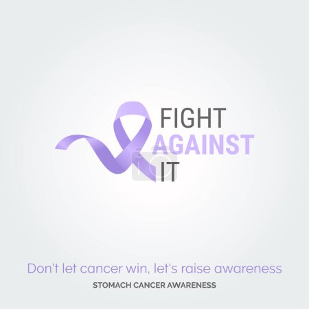 Illustration for Unite for a Cause. Vector Background Stomach Cancer Awareness - Royalty Free Image