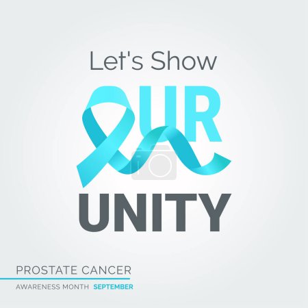 Illustration for Designing Hope. Prostate Cancer Awareness Campaign - Royalty Free Image