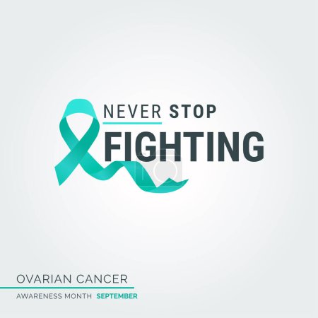 Illustration for Empower Hope. Ovarian Cancer Awareness Vector Background - Royalty Free Image