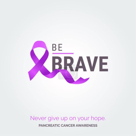 Illustration for Championing Pancreatic Wellness. Awareness Posters - Royalty Free Image