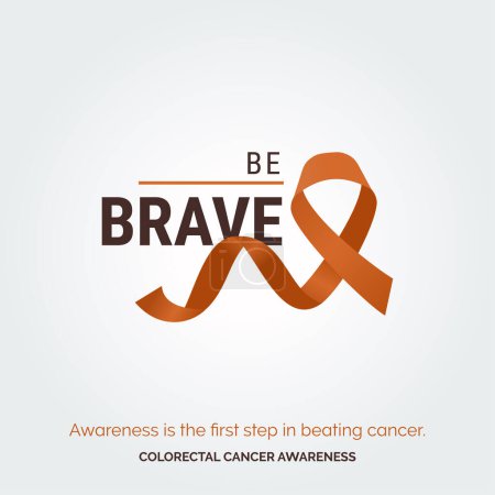 Illustration for Triumph Over Colorectal Cancer Challenges Campaign Posters - Royalty Free Image