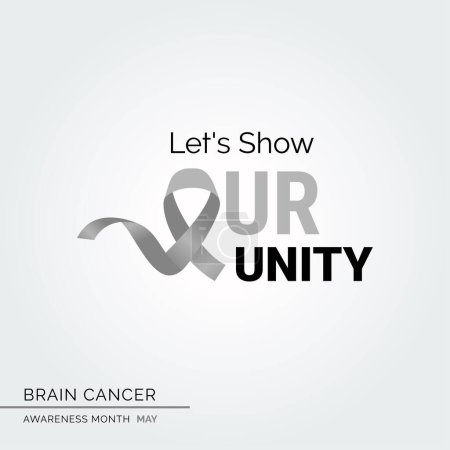 Illustration for Artistry for a Cause Brain Cancer Awareness - Royalty Free Image