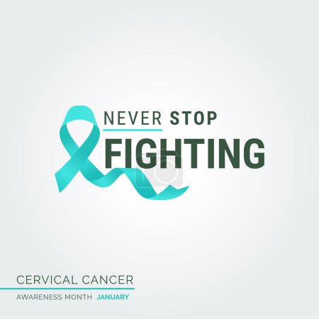 Illustration for Illuminate the Path to Health Cervical Cancer Awareness Posters with Vector Background - Royalty Free Image