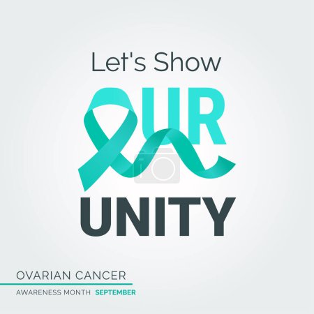 Illustration for Designing Hope. Ovarian Cancer Awareness Campaign - Royalty Free Image