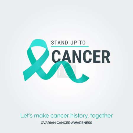Illustration for Radiate Healing. Vector Background Ovarian Cancer Campaign - Royalty Free Image