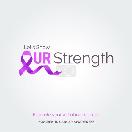 Illustration for Designing Hope. Pancreatic Cancer Awareness Posters - Royalty Free Image