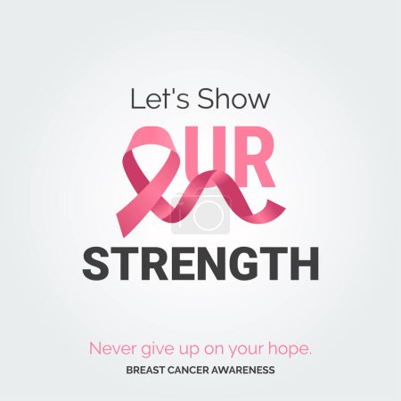 Illustration for Artistic Pink Power: Breast Cancer Awareness - Royalty Free Image