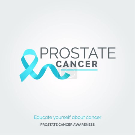 Illustration for Shine Light on Prostate Health. Awareness Posters - Royalty Free Image