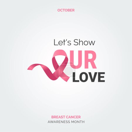 Ilustración de Esperanza artística rosa: conciencia sobre el cáncer de mama - Imagen libre de derechos