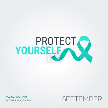 Illustration for Designing a Cure. Vector Background Ovarian Cancer Awareness Campaign - Royalty Free Image