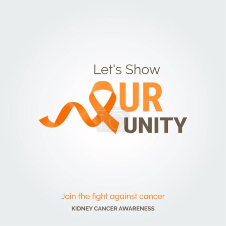 Illustration for Empowering Hope Kidney Cancer Awareness Drive - Royalty Free Image