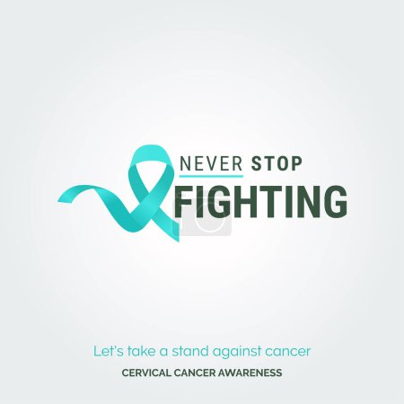 Photo for Cervical Cancer Inspire Change in Vector Background Posters - Royalty Free Image
