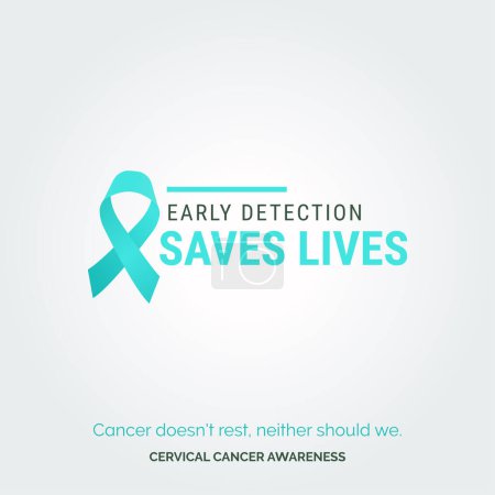 Photo for Empower Women's Hearts with Stylish Vector Background Cervical Cancer - Royalty Free Image